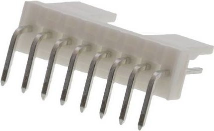 Molex Einbau-Stiftleiste Standard 8-polig in Weiß mit 2,54 mm Rastermaß - Bild 1