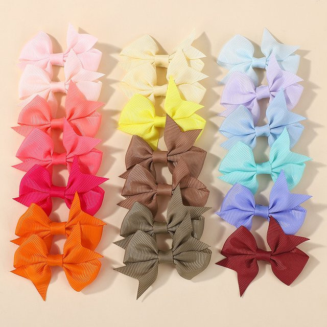 BABY BOWS Haarschleifen mit Ripsband, 20 Stück, Kinder - Bild 1