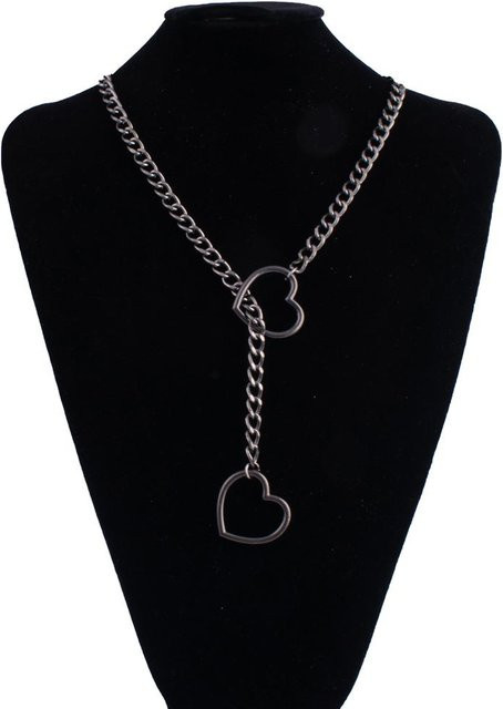 YIRAN Halskette Herz-Gliederkette, gray, Damen - Bild 1