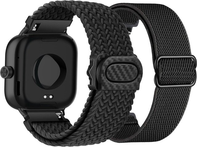 DAINU Uhrenarmband, Nylon, Schwarz, Unisex - Bild 1