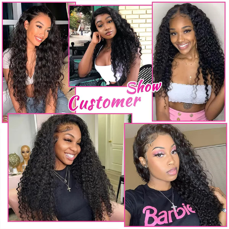FIUMER Deep Wave Echthaar-Bündel, Virgin Remy Haar, Naturfarbe, Damen - Bild 5