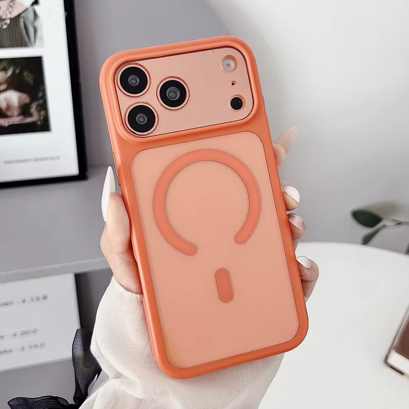 YISHANGOU Magnetische TPU PC Handyhülle für iPhone 17 Pro Max, 16, 15, 14, 13 Pro Max, Stoßfeste Transparente Hülle mit MagSafe für kabelloses Laden - Bild 3