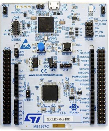 STMicroelectronics NUCLEO-G474RE Entwicklungsboard in Blau - Bild 1