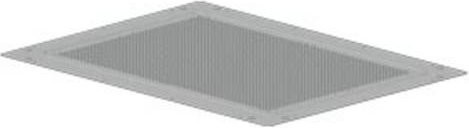 Siemens Dach aus Stahl in Grau, B: 90 cm, L: 50 cm - Bild 1