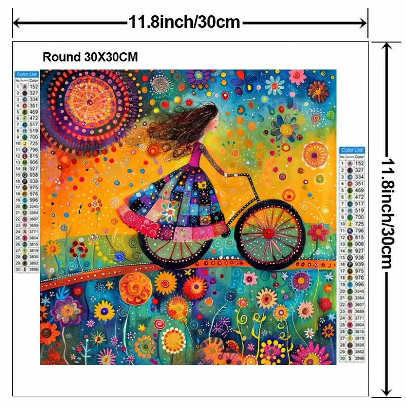 Potdemiel DIY Diamantmalerei Set mit runden Mosaik-Steinen in Multicolor - Bild 1
