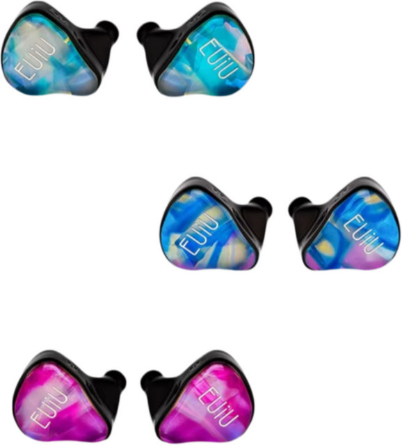 EUIU EI-01 Allround-HiFi-IEM In-Ear-Monitor mit dynamischem Treiber und abnehmbarem 0,78mm 2-Pin Anschluss in Blau/Multicolor - Bild 1