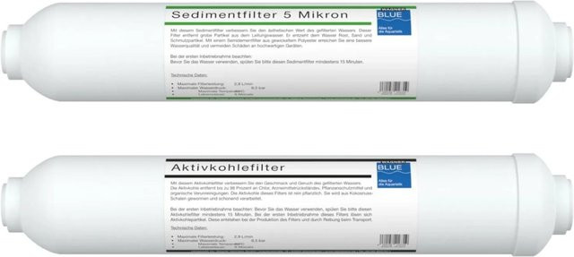 Wagner BLUE Ersatzfilter Set für Expert Osmoseanlage aus Polypropylen und Aktivkohle - Bild 1