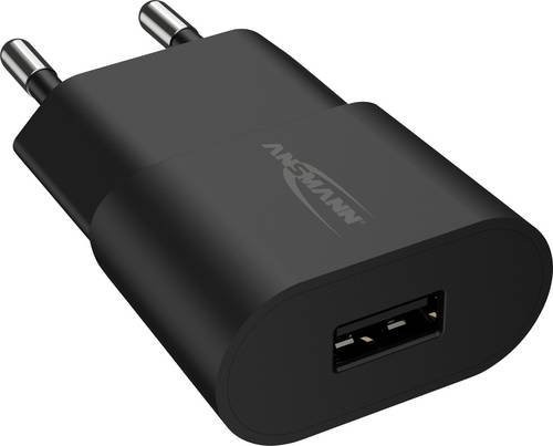 Ansmann HomeCharger HC105 USB-Ladegerät Schwarz mit USB-A und USB-C Anschlüssen 5W 1A - Bild 1