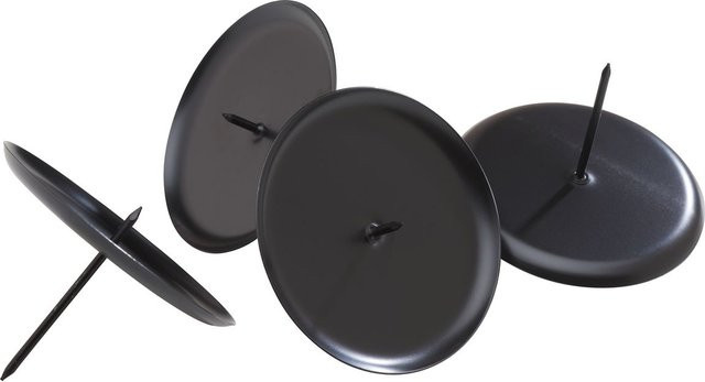 Kerzenhalter Classic-Big von Othmar Decorations mit Stecker in Schwarz aus Metall - Bild 1