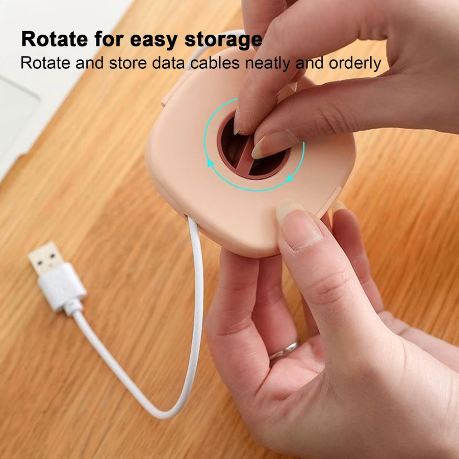 2-in-1 Kabel-Organizer mit Telefonständer und Kabelhalter für Ladegeräte, USB und Kopfhörer für Schreibtisch und Reisen - Bild 5