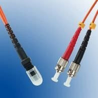 MicroConnect Glasfaser Patchkabel MTRJ/PC-ST/PC, Farbe: Orange, Länge: 5 m, 62,5/125 µm (FIB310005) - Bild 1