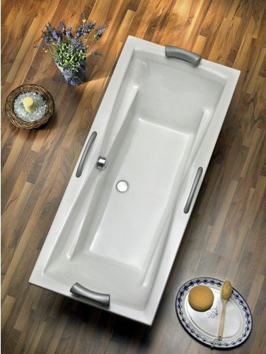 OTTOFOND Badewanne Atlanta Duo, oval, weiss, B/H/L: 80 x 44 x 180 cm - Bild 2