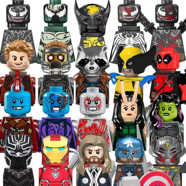 BEAST KINGDOM Marvel Captain America Black Panther Wanda Maximoff, zusammenbaubare Puppen, Set / Bundle - Bild 1