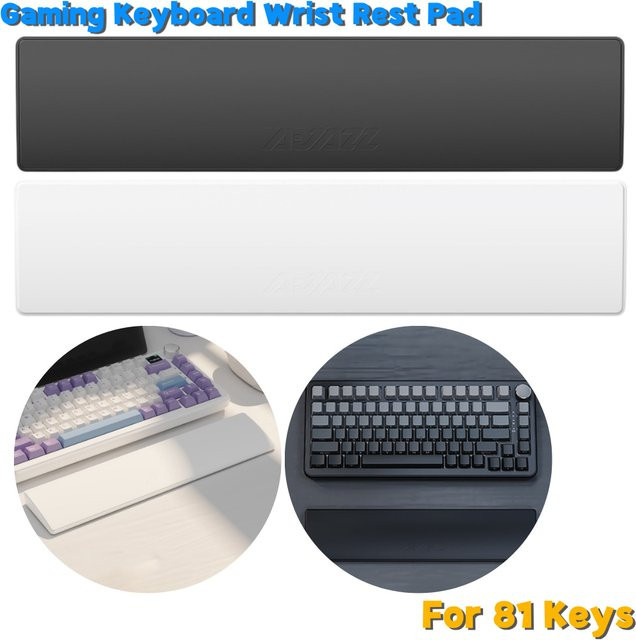 ALLOYSEED Ergonomische Gaming-Tastatur mit 81 Tasten und weicher Memory-Schaum Handballenauflage in Schwarz - Bild 1