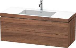 Duravit Waschtischunterschrank L-Cube c-bonded, Wandhängend, Farbe: Natur, Breite: 120 cm, Tiefe: 48 cm, Höhe: 50 cm - Bild 1