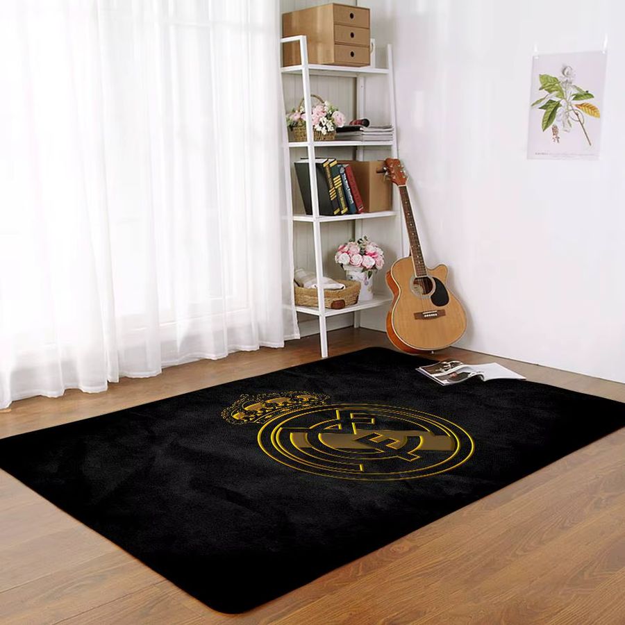 Kayou Fußball Fußmatte R-RMCF in Schwarz für Wohnzimmer und Eingangsbereich mit Anti-Rutsch-Funktion - Bild 6