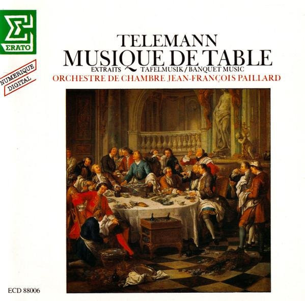 Georg Philipp Telemann - Tafelmusik (Tischmusik) CD von Erato, Klassik, Schwarz - Bild 1
