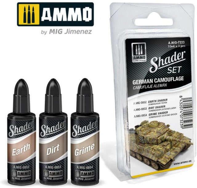 AMMO by MIG Jimenez Shader Set German Camouflage, Bunt / Mehrfarbig - Bild 1