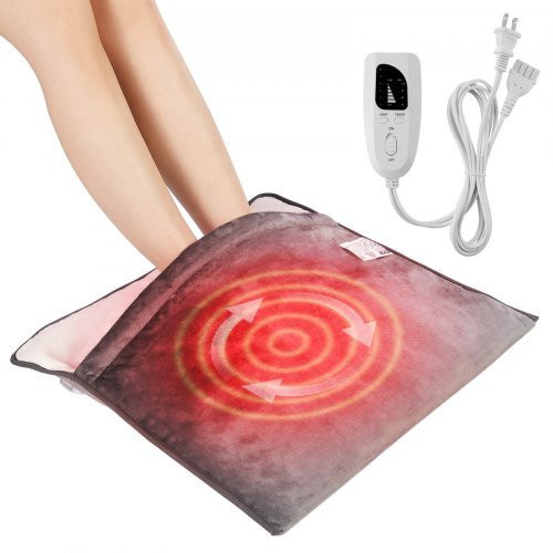 VEVOR Elektrische Fußwärmer aus weichem Flanell mit Timer und 6 Heizstufen, Waschbare Wärmematte für Füße, Rücken, Taille und Bauch, B/T: 54,5 x 48,0 cm - Bild 1