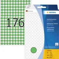 HERMA Markierungspunkt aus Papier in Grün, 8 mm - Bild 1