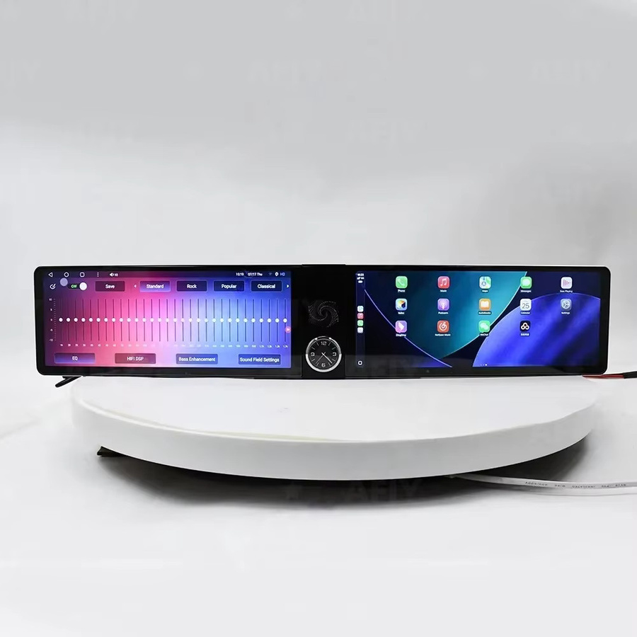 YANFU Dual-Screen Android 14 Autoradio mit CarPlay und GPS-Navigation für Toyota RAV4 und Wildlander (2020-2024), Schwarz - Bild 5