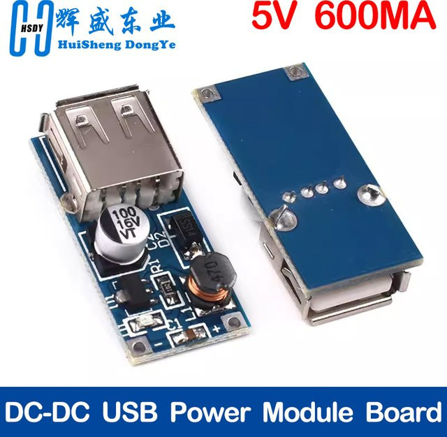 HUISHENGYUFA DC-DC Step-Up USB-Ausgangsladegerät Power Boost Modul, Blau, 0,9 V bis 5 V auf 5 V, 600 mA - Bild 1