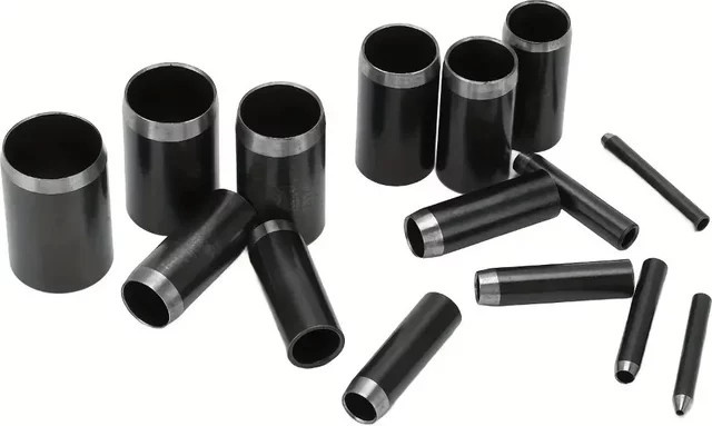 Runder Hohlstanzer Werkzeugset aus Metall in Schwarz mit 15 Größen (1–15 mm) und Aufbewahrungskoffer für Lederhandwerk - Bild 1