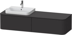 Duravit Waschtischunterschrank Happy D.2 Plus in Graphit Matt B/T: 160 x 55 cm - Bild 1