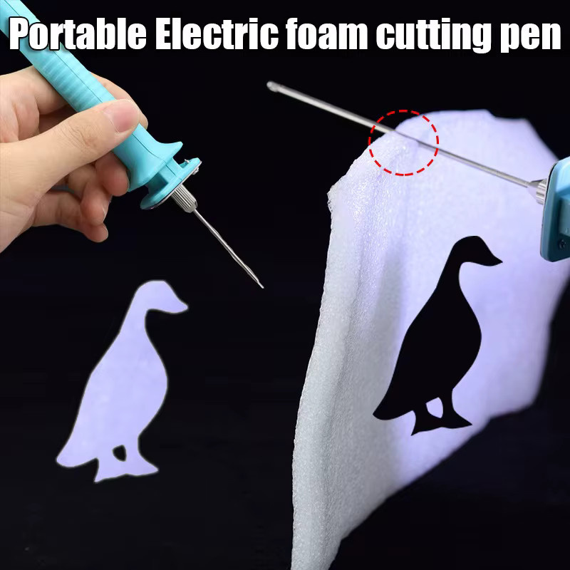 Elektrischer Schaumcutter mit einstellbarer Temperatur für Polystyrol und Styropor, tragbare Schneidemaschine für DIY-Projekte, Länge: 10 cm - Bild 2