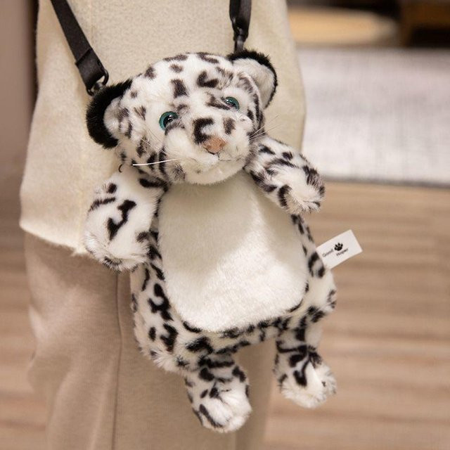 Simulation Tiger Umhängetasche Koala Panda Waschbär Rucksack Plüschtier Kinderspielpuppe, 30cm - Bild 1