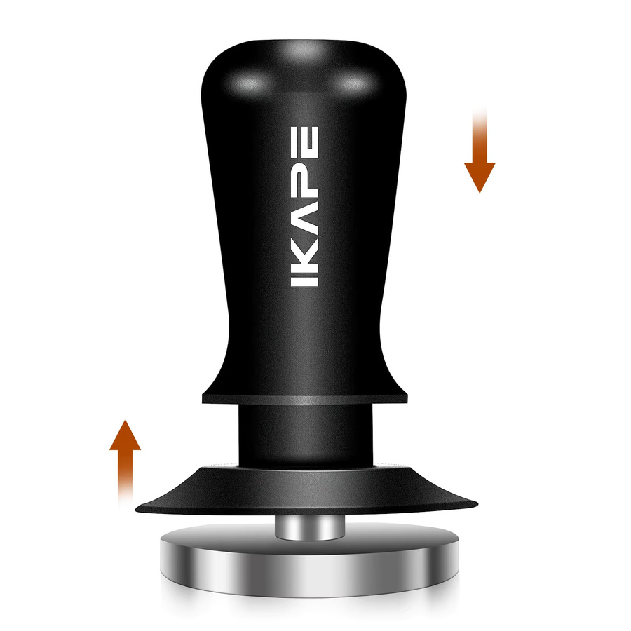 IKAPE V3 Espresso-Tamper aus Edelstahl in Silber mit kalibrierter federbelasteter Basis - Bild 3