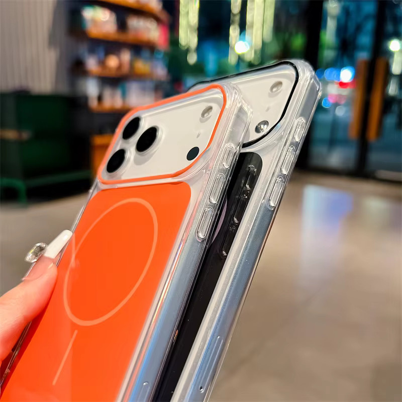 RPKKS Magnetische MagSafe Schutzhülle für iPhone 17 Pro Max, iPhone 17 Air und iPhone 16 Pro Max Plus in Orange - Bild 2