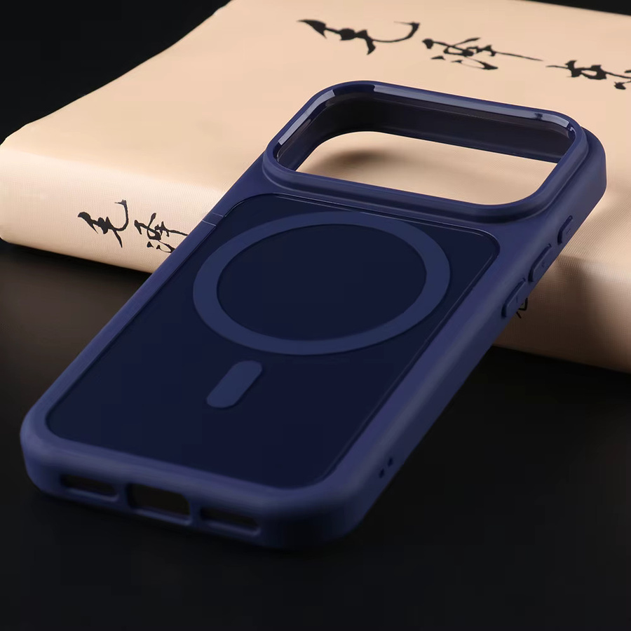 UGOjP iPhone 17 Pro Hülle mit MagSafe Magnetisch und Stoßfestem Schutz in Schwarz oder Blau - Bild 2