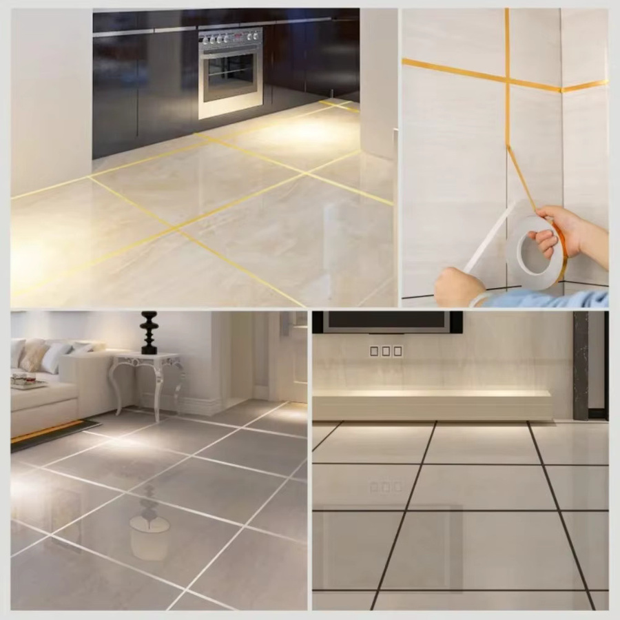 Wasserdichtes Dichtungsband für Bodenfugen in Gold und Silber, 50 m DIY Folienstreifen zur Wand- und Bodenabdichtung - Bild 4