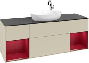 V&B Waschtischunterschrank Finion in Platinbraun, Breite: 160 cm, Tiefe: 50,1 cm, Höhe: 50,1 cm - Bild 1