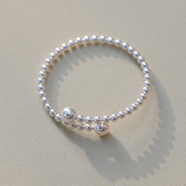 Love Home Garden Armband, Kunstperle, Weiß, Damen - Bild 1