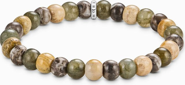 Thomas Sabo Armband, 925 Silber, Labradorit, Crocodile Jasper, Unisex - Bild 1
