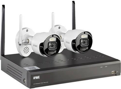 Urmet WLAN IP-Überwachungskamera-Set 1098/820 in Weiß mit 2 Kameras und 8 Kanälen, 1920 x 1080 Pixel - Bild 1