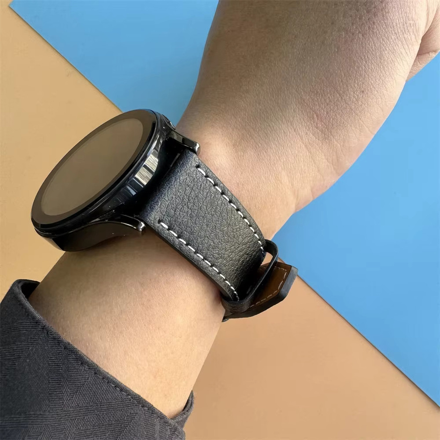 Xiaomi Uhrenarmband Leder, Schwarz, 22 mm - Bild 2