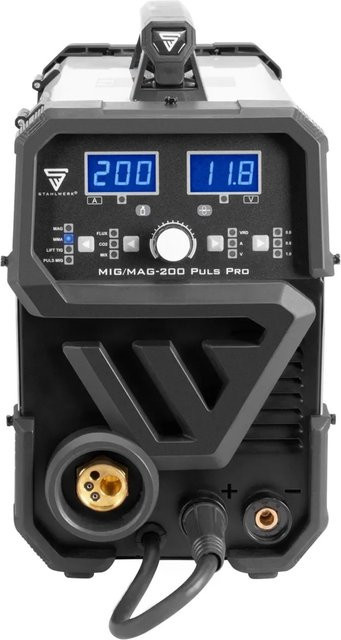 STAHLWERK MIG MAG 200 Puls Pro IGBT Schweißgerät Kombigerät in Weiß mit 200 A - Bild 1