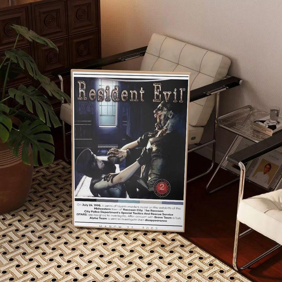 Kayou Residents Evil Videospiel Poster Wasserfester Selbstklebender Papieraufkleber in Mehrfarbig - Bild 4