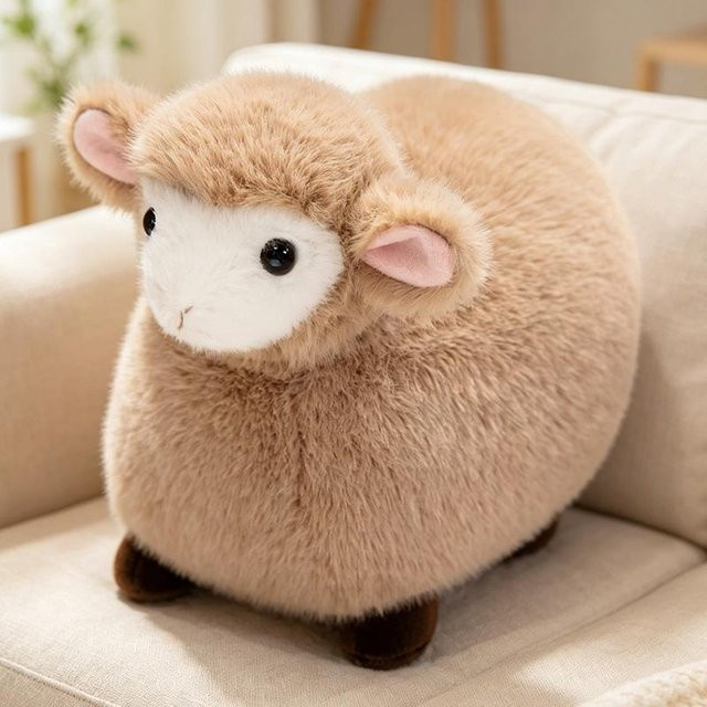 Yiran toy Schaf Plüschtier, 30cm, Bunt / Mehrfarbig, Braun - Bild 1