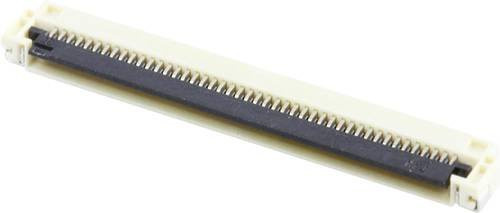 Molex FFC/FPC-Anschluss 45 Polzahl mit 0,5 mm Rastermaß in Weiß und Gold (512964594) Tape on Full reel - Bild 1