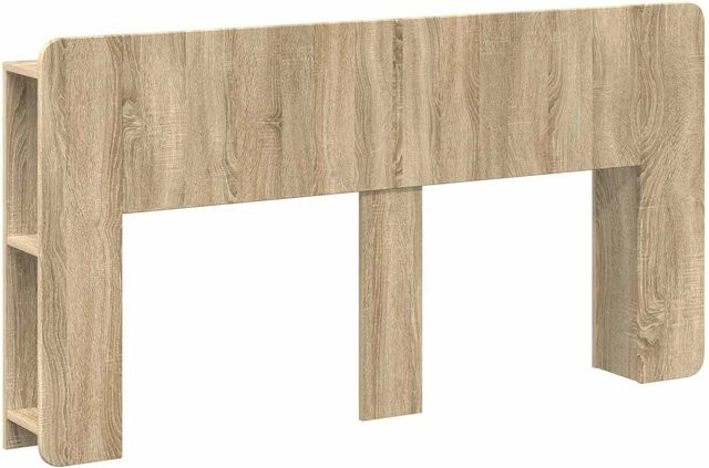 vidaXL Kopfteil mit Schrank und Speicherfunktion aus Holzwerkstoff in Sonoma-Eiche, B/H: 182,5 x 80,0 cm - Bild 1