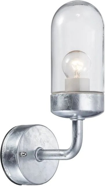 Nordlux Wandleuchte Mercia in Silber verzinkt mit Glas und E27 Fassung - Bild 1