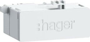 Hager RJ45-Einbaumodul Keystone CAT 6a Patch 180° IP20 in Weiß - Bild 1