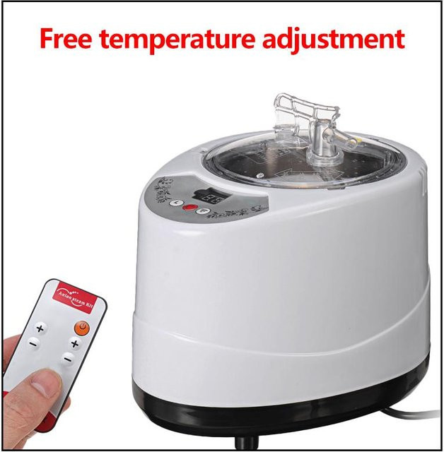 Decor Dream Dampf-Sauna-Generator mit Fernbedienung, 1500W, 3L, Grau - Bild 1