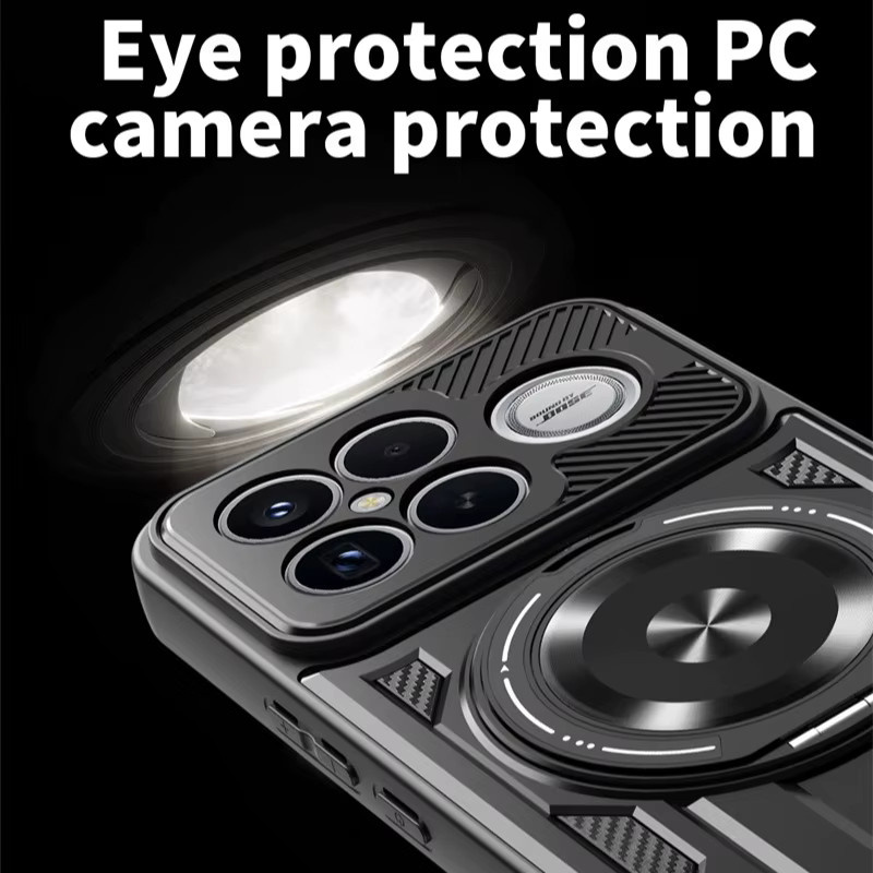 Heavy Duty Schutzhülle für Xiaomi Poco F8 Ultra und F8 Pro mit Ring-Ständer Halterung in Schwarz und Gold - Bild 6