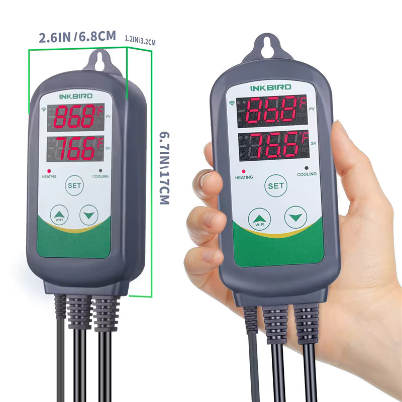 Inkbird ITC-308-WIFI Digitaler Temperaturregler und Feuchtigkeitsregler mit App-Steuerung und WLAN-Funktion - Bild 3