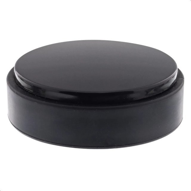 Wagner Bodentürstopper Black Deluxe zum Kleben in Schwarz matt, Durchmesser: 50 mm, Höhe: 15 mm - Bild 1